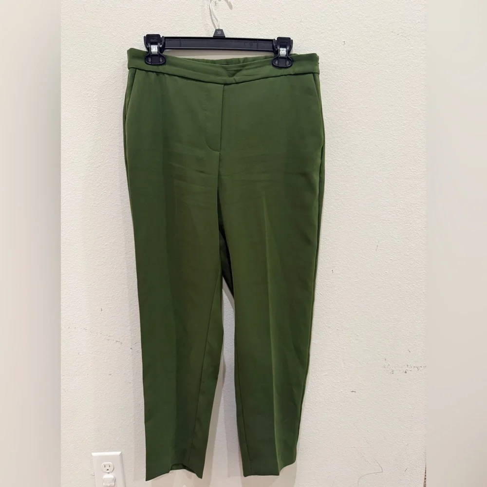 Mango Olive Green Pants - Picture 1 of 8